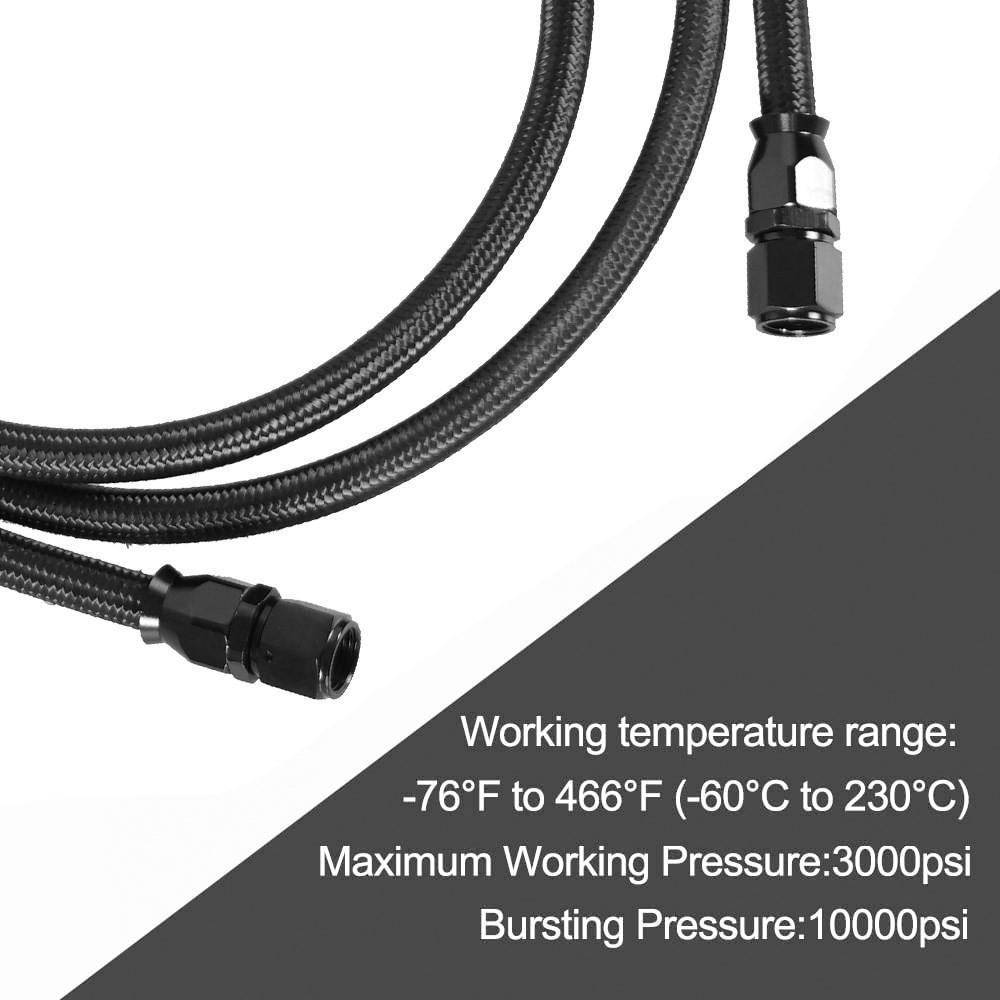 6AN مرنة PTFE نقل برودة خطوط خ - مراجعة Flexible Hose Braided وسعره