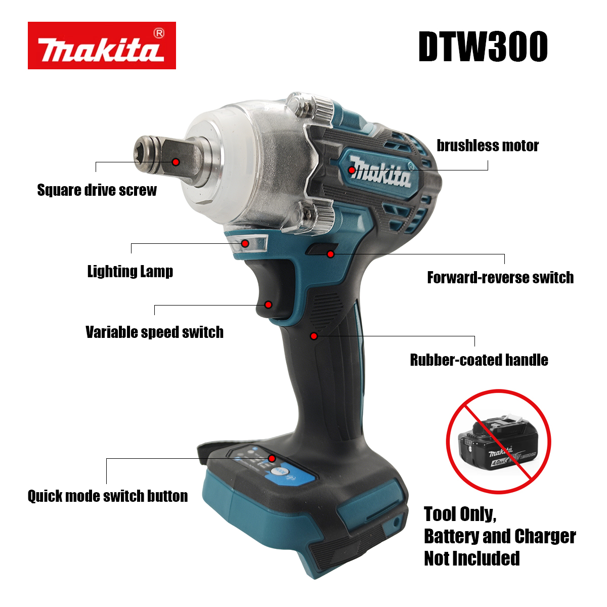 مفتاح ربط ماكيتا DTW300 لاسلكي - مراجعة Makita Drill Dtw300 وسعره